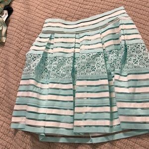 Lacy pleated skirt